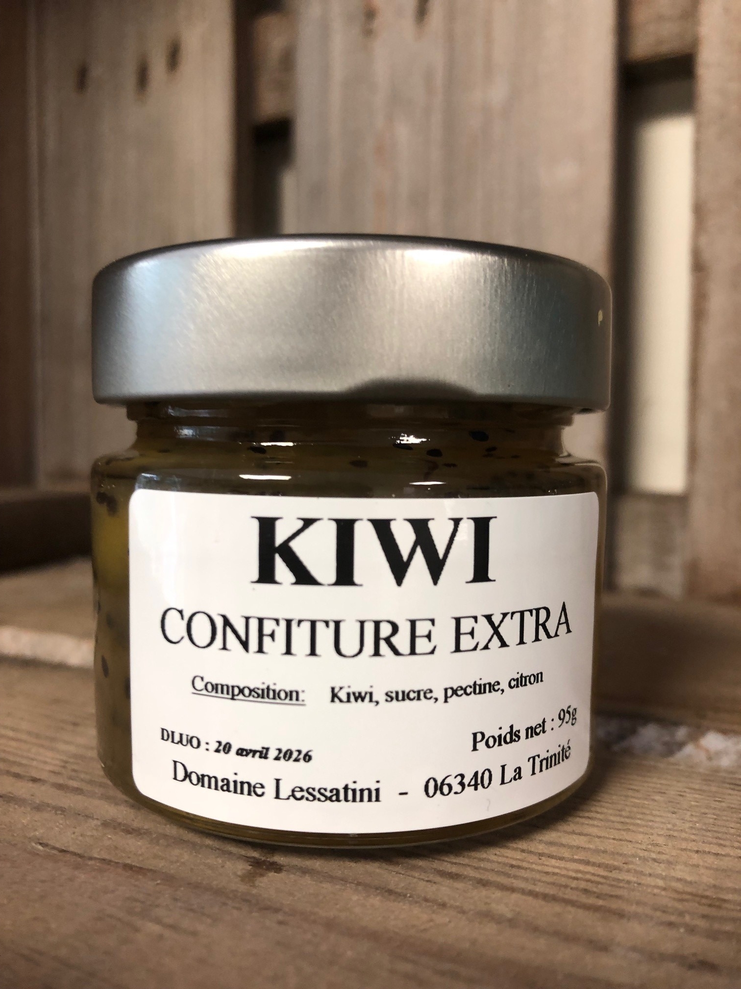 Confiture kiwi 95g recto
